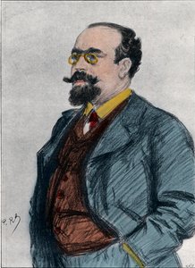 Lazare Bernard（Bernard Lazare）（1865-1903）法国犹太文学评论家，政治记者，辩论家和无政府主义者的肖像。